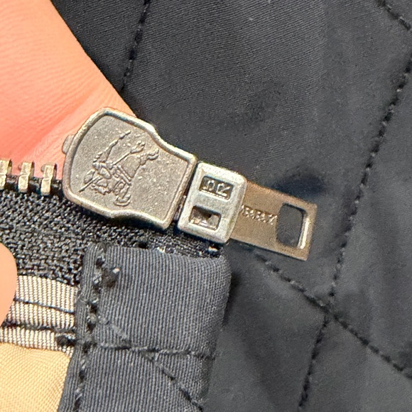 Burberry London Quilted Jacket Nova Check Lining Full Zip Large - Picture 9 of 9